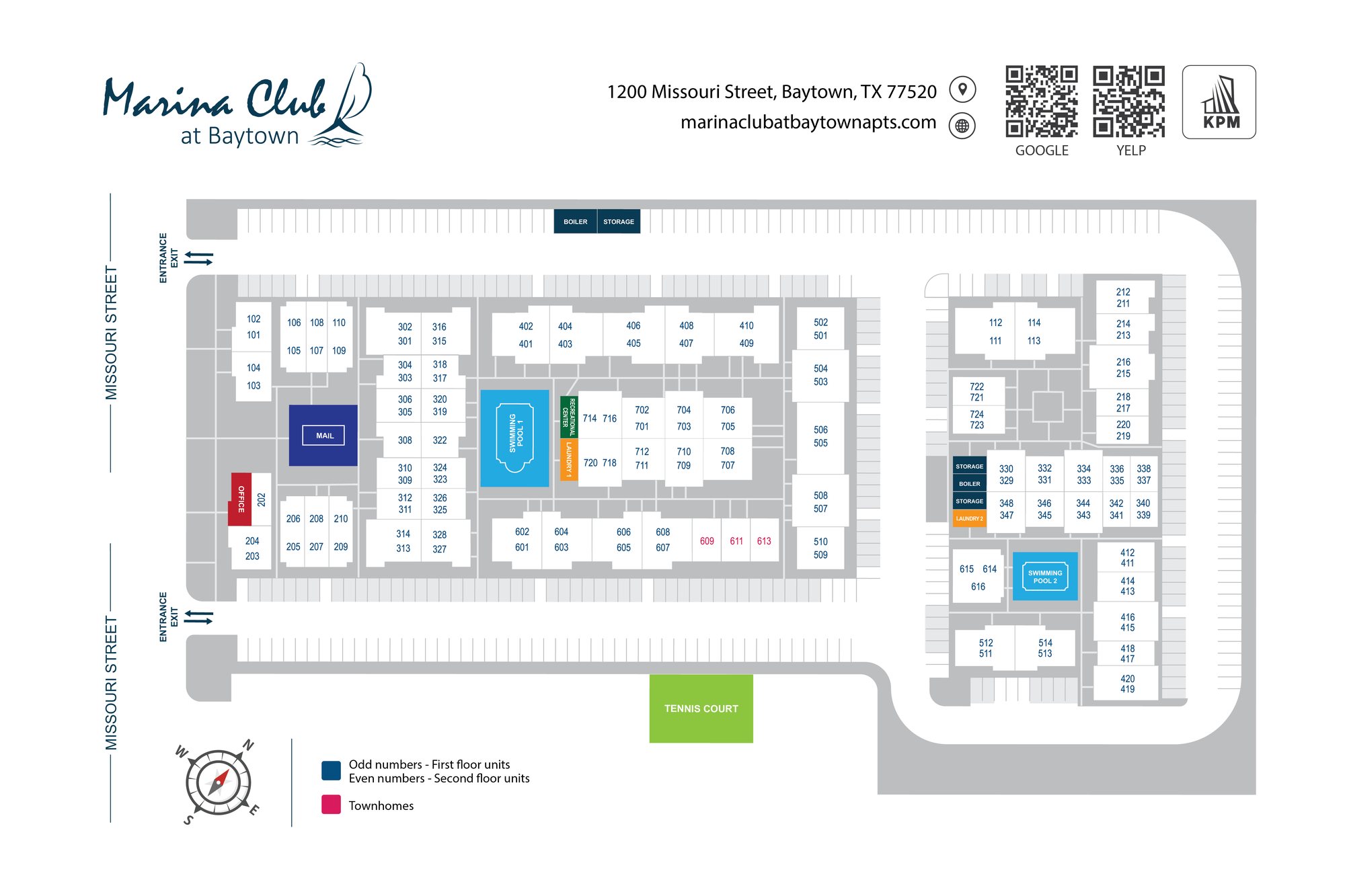 Community site map — Marina Club